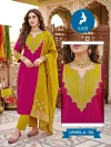 Urmila By Kaya Roman Two Tone Kurti With Bottom Dupatta